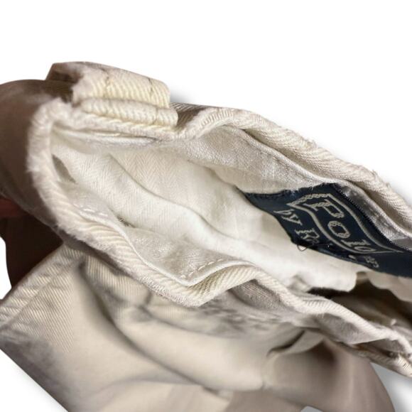 Polo Ralph Lauren Khaki Pants Teens Beige Preston Chino Sz 30/28 ALTERED - Picture 8 of 10